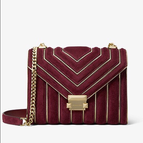 michael kors whitney bag oxblood